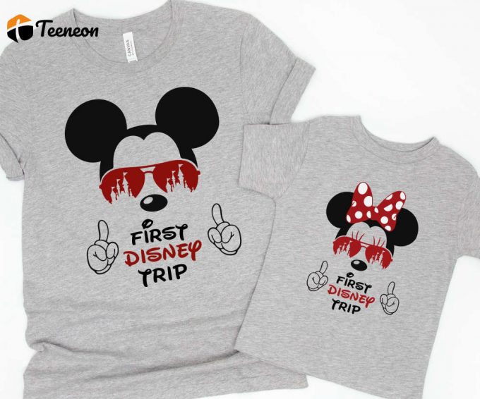 Disney Trip Shirt: Adults &Amp;Amp; Kids Matching Family Tees - Minnie &Amp;Amp; Mickey - Disney World &Amp;Amp; Disneyland 1