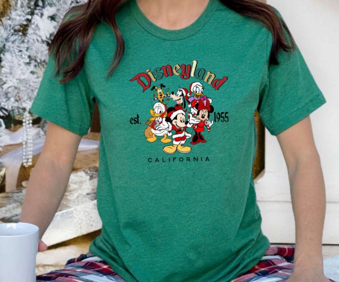 Disneyland Christmas Trip Tshirt: Matching Family Disney Tees California Holiday Gift - Mickey &Amp; Friends 4