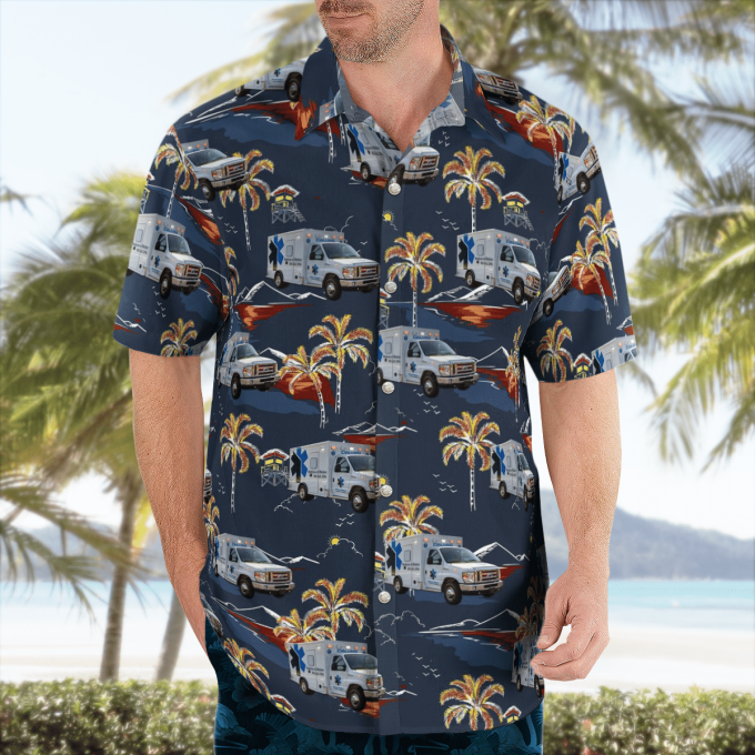 Gifts 2024Gifts 2024 Cleveland, Ohio, Midwest Medical Transport Company Hawaiian Shirt 3