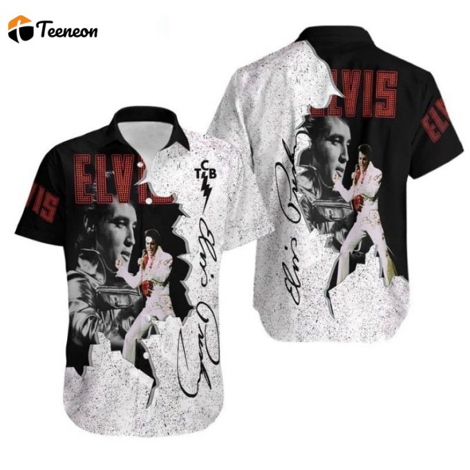 Elvis Presleys High Quality Traditional Hawaiian Button Down Shirt, Elvis The King Of Rock &Amp;Amp; Roll Hawaiian Shirt, Gift For Fan, Aloha Summer 1