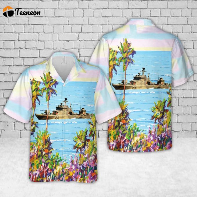 Finland, Finnish Navy Fns Naantali (73) Rauma-Class Missile Boat Hawaiian Shirt Gift For Dad Father Days 1