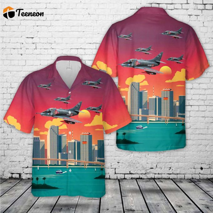 French Navy A4D-2F 'Skyhawk' Hawaiian Shirt Gift For Dad Father Days 1