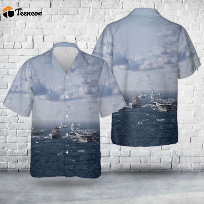 French Navy Ships Hawaiian Shirt Gift For Dad Father Days 1