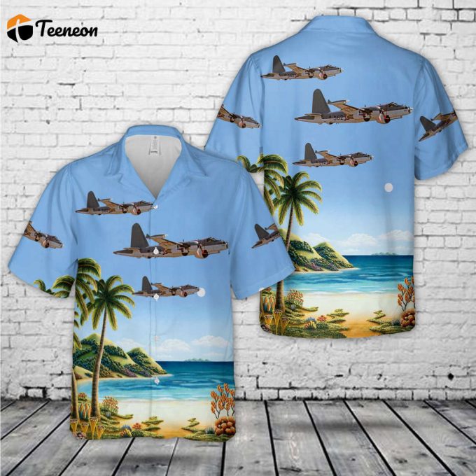 French Navy Sp-2H Neptune Of Flotille 25 Aeronavale Hawaiian Shirt Gift For Dad Father Days 1