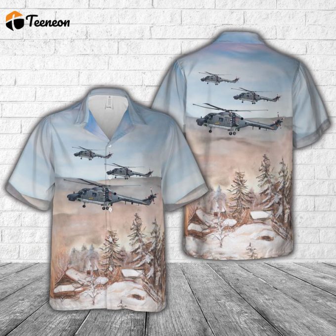 German Navy Westland Wg-13 Super Lynx Mk88A (Code 83+25) Hawaiian Shirt Gift For Dad Father Days 1