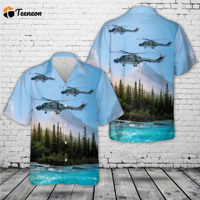 German Navy Westland Wg-13 Super Lynx Mk88A Hawaiian Shirt Gift For Dad Father Days 1