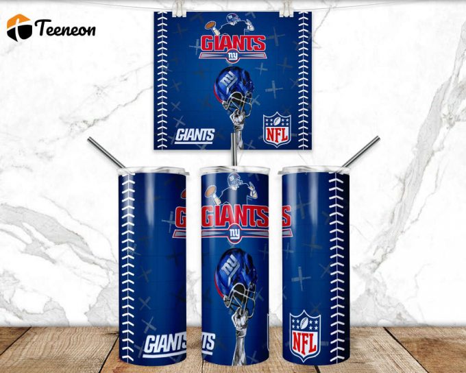 Giant Football 20Oz Skinny Tumbler Wrap Design Sublimation University 1