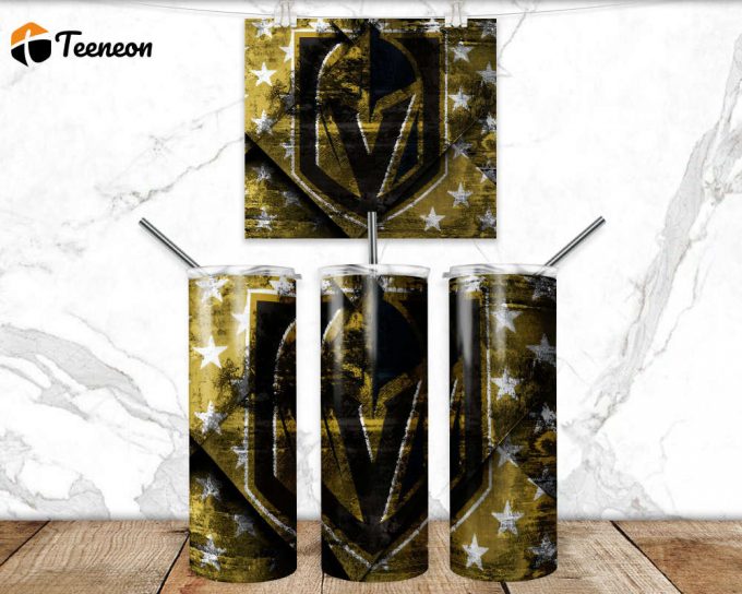 Golden Knights 20Oz Tumbler Wrap: 3D Sublimation Design For Skinny Tumblers 1