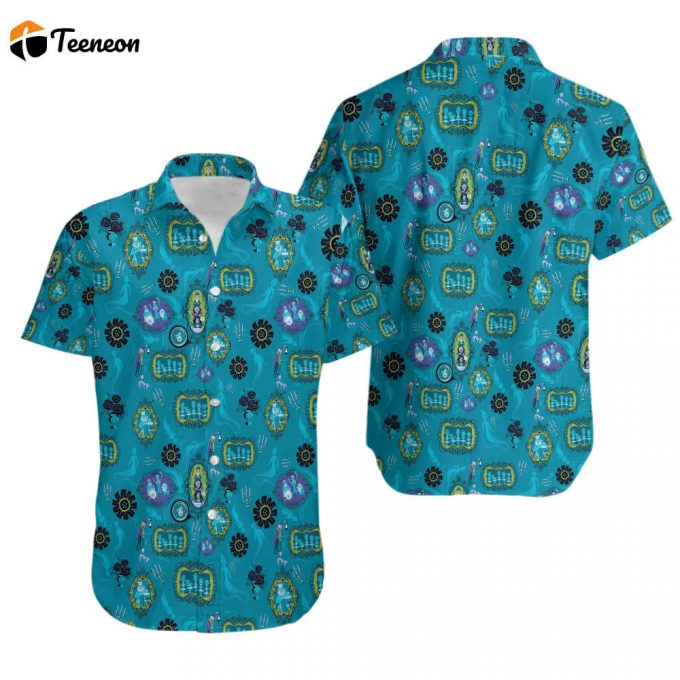 Haunted Mansion Button Shirt, Haunted Mansion Hawaiian Shirt, Disney Halloween Shirts, Magic Kingdom Shirts, Disney Shirt 1