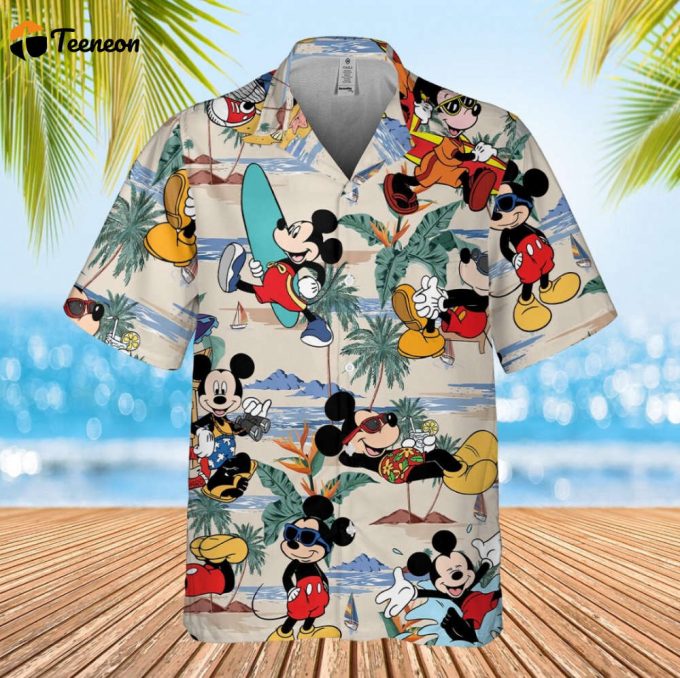 Hawai Shirt, Charizard Hawaiian Shirt, Gift For Him, Disney Hawaiian Shirt, Summer Hawai, Mickey Shirt, Mickey Mouse Hawaiian Shirt,... 1