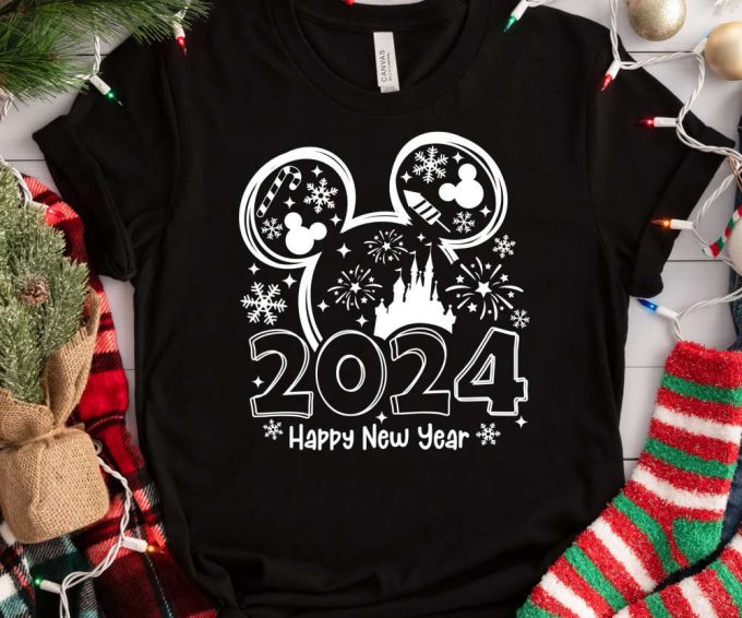 Hello 2024 Matching Mickey &Amp; Minnie Tshirts - Perfect Disney Family Trip Gift 3