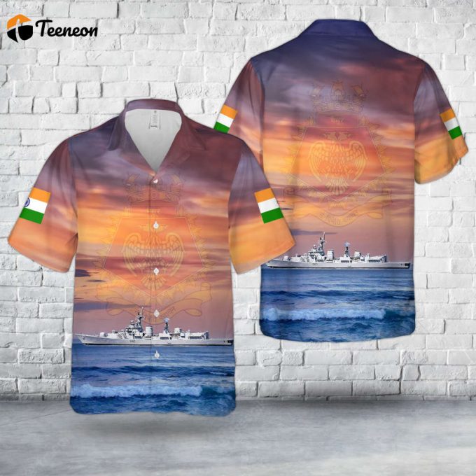 Indian Navy Ins Mysore (D60) , Happy Independence Day India Hawaiian Shirt Gift For Dad Father Days 1