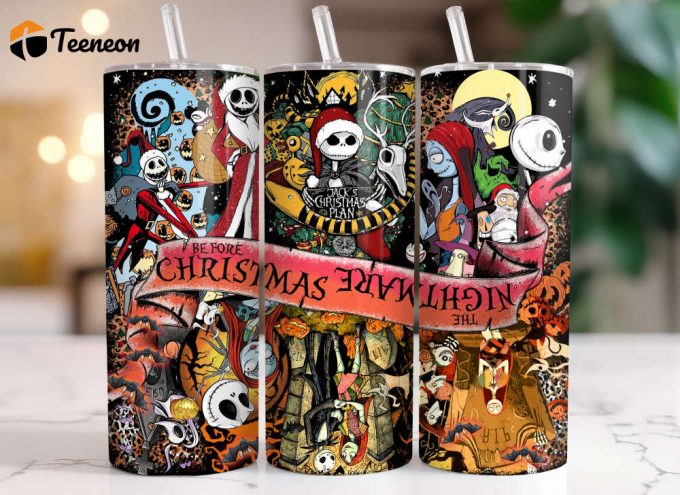 Jack And Sally - The Nightmare Before Christmas 20 Oz Tumbler, Tumbler For Cold Drink 1