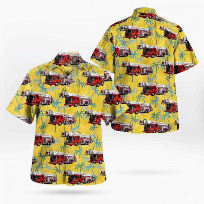 Gifts 2024Gifts 2024 Detroit Fire Department Ladder Hawaiian Shirt 1