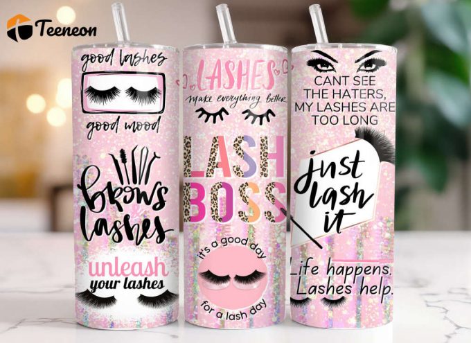 Lash Tech Boss Lady 20 Oz Tumbler, Tumbler For Cold Drink 1