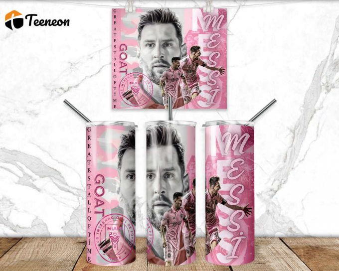 Leo Messi Tumbler Wrap Png 3D Tumbler Design Skinny Sublimation  Tumbler