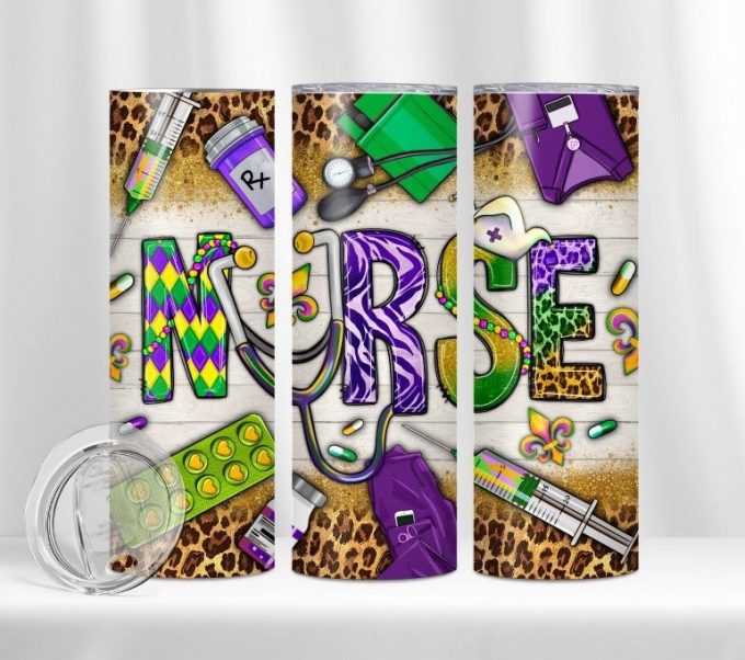 Mardi Gras Nurse 20Oz Tumbler Gift For Fans Gift For Fans 1