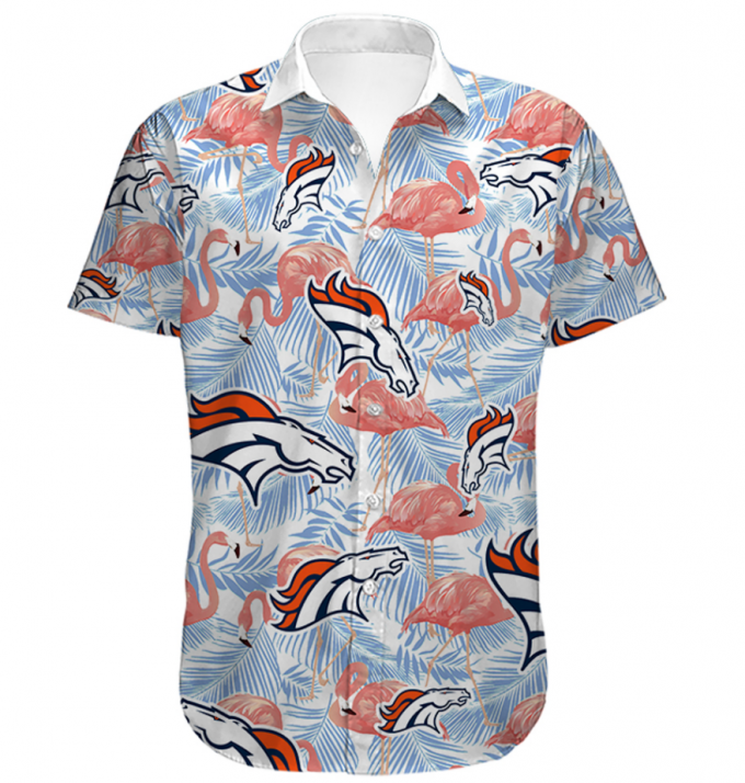 Men’s Denver Broncos Hawaiian Shirt Tropical 1