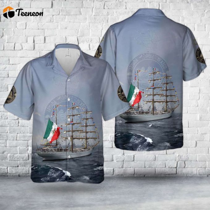 Mexican Navy Arm Cuauhtémoc (Be01) Hawaiian Shirt Gift For Dad Father Days 1