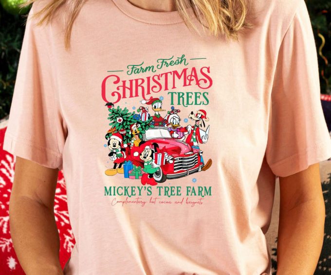 Mickey &Amp; Friends Retro Christmas Tshirt: Perfect Disney Trip Gift For Family At Disneyworld &Amp; Disneyland 2