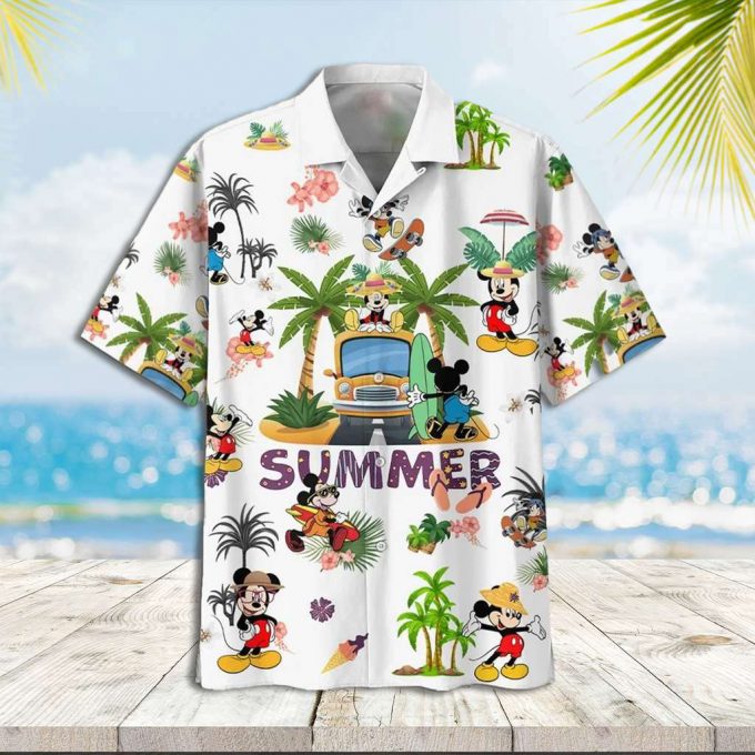 Mickey Mouse Hawaiian Shirt Mickey Disney Summer Vacation Hawaiian Shirt 1