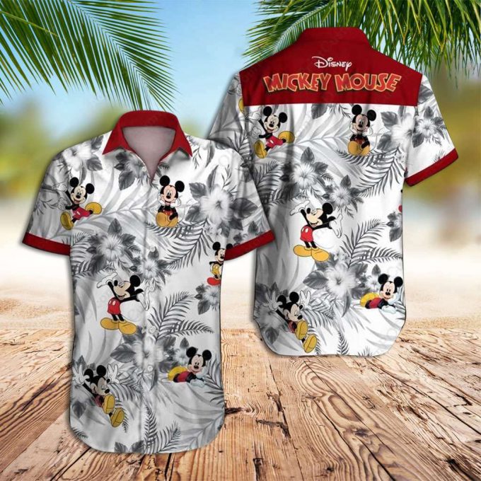 Mickey Mouse Hawaiian Shirt Mickey Flower Hawaiian Shirt 1