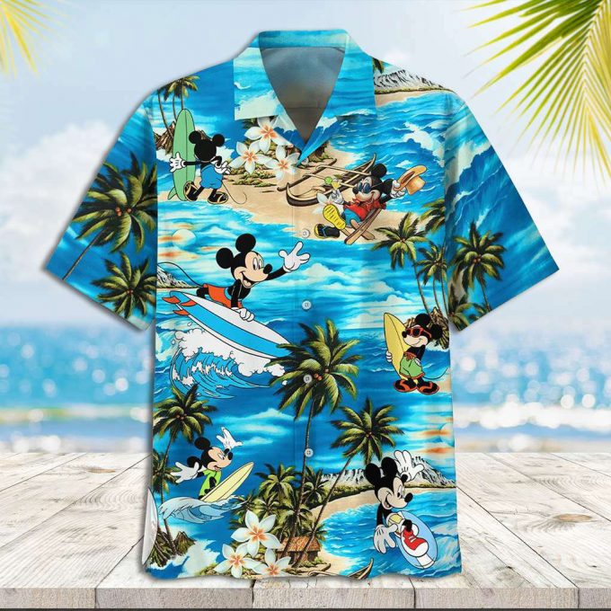 Mickey Mouse Hawaiian Shirt Mickey Surfboard Hawaiian Shirt 1