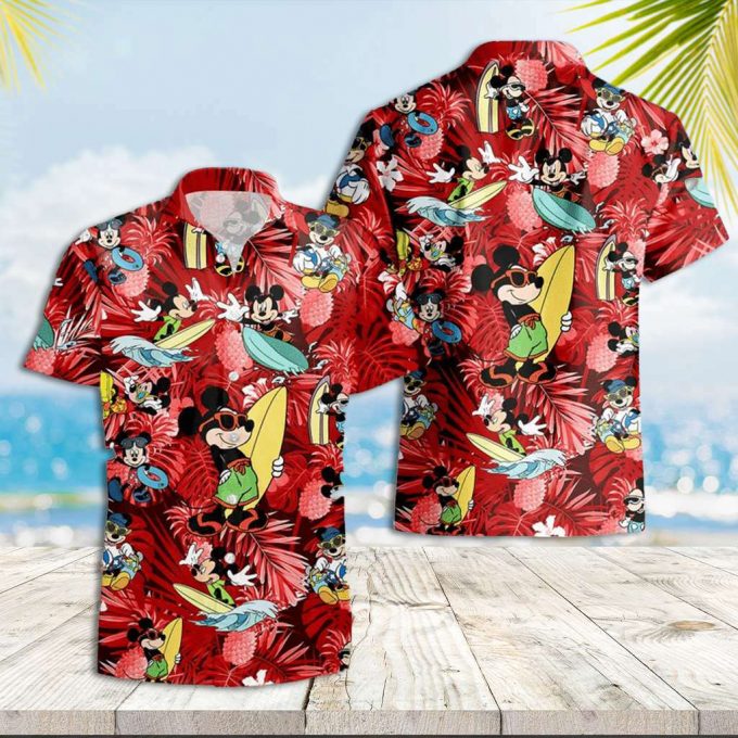 Mickey Mouse Hawaiian Shirt Mickey Surfing Hawaiian Shirt 1