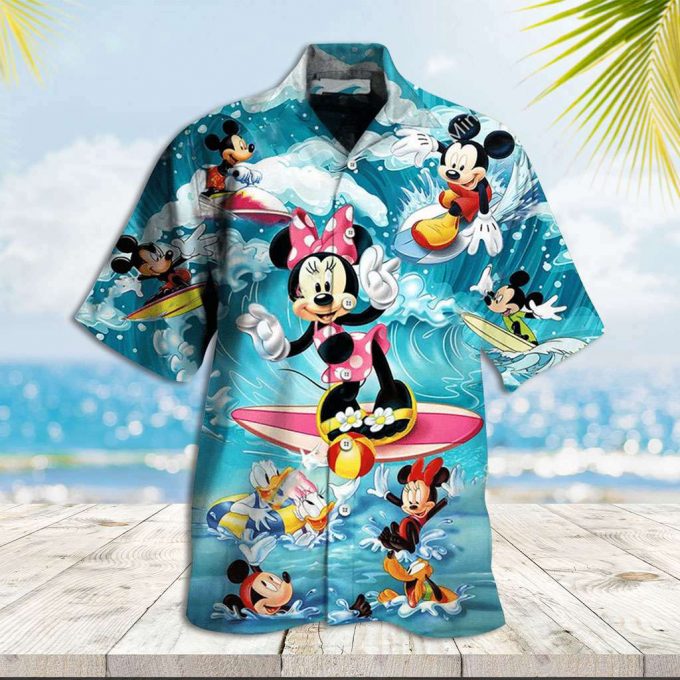 Mickey Mouse Hawaiian Shirt Minnie Mickey Friends Summer Vacation Hawaiian Shirt 1