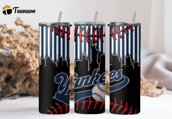 Mlb New York Yankees Baseball Tumbler 1