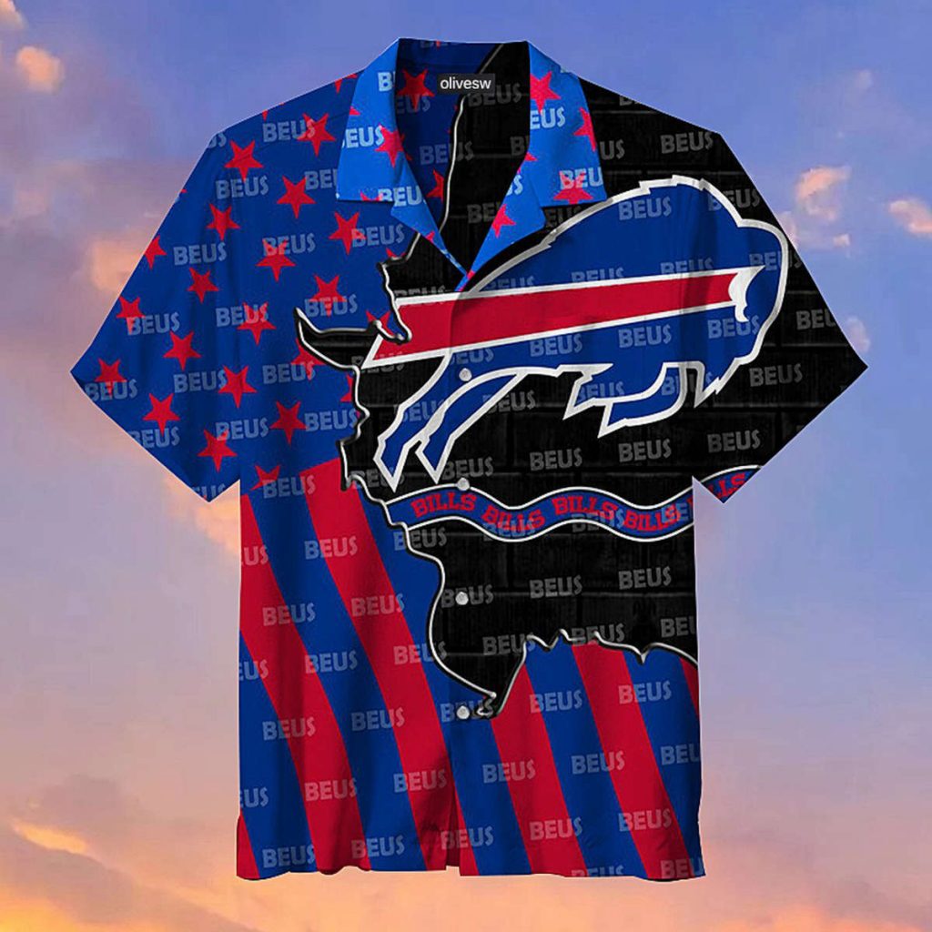 National Flag Buffalo Bills Hawaiian Shirt 2