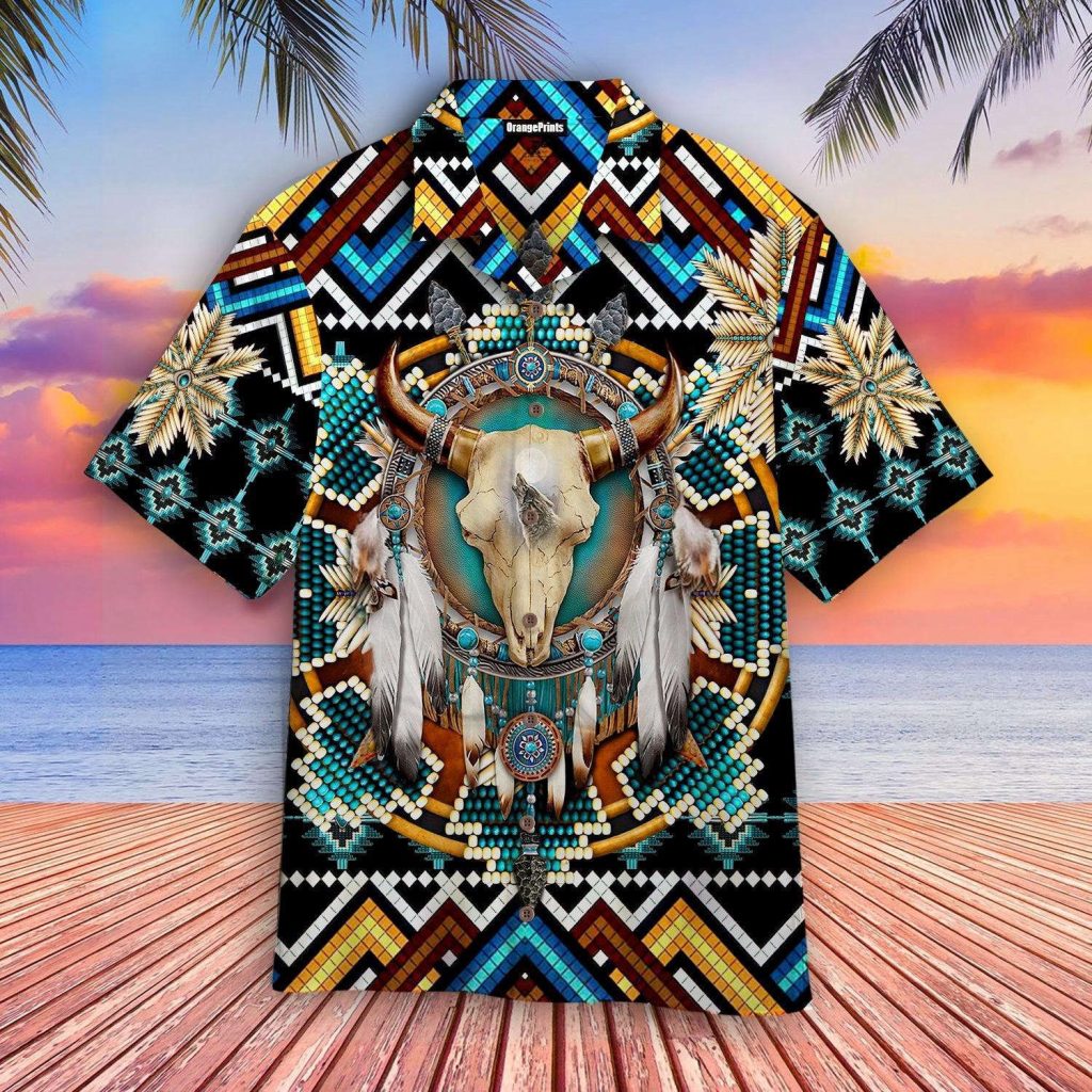 Native American Buffalo Blue Hawaiian Shirt For Men &Amp; Women | Gifts 2024 2