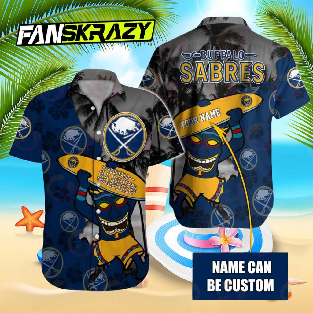 Nhl Buffalo Sabres Special Native Hawaiians Design Button Shirt 2