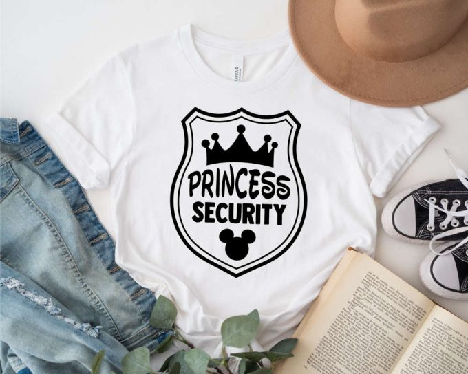 Princess Security T-Shirt - Perfect Daddy Gift Disney Graphic Tee For Boyfriend Grandpa - Mickey Ear 3