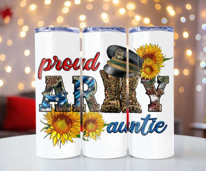 Proud Army Auntie 20Oz Tumbler Gift For Fans Gift For Fans 1
