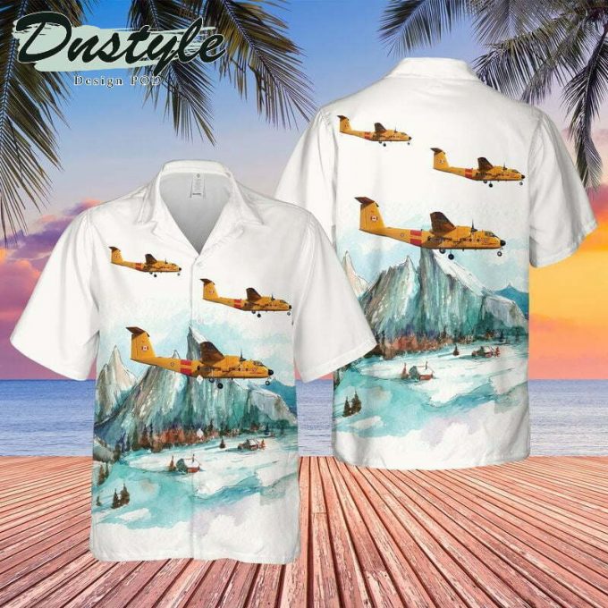 Rcaf De Havilland Canada Cc-115 Buffalo Dhc-5D Sar Hawaiian Shirt 1