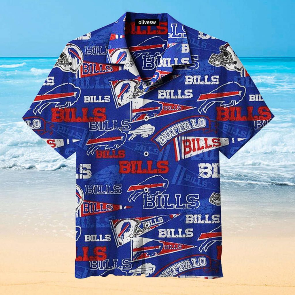 Retro Buffalo Bills Baseball Hawaiian Shirt 2
