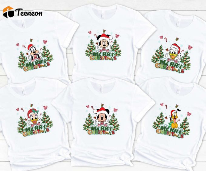 Retro Mickey &Amp;Amp; Friends Matching Christmas Tshirts - Perfect Disney Trip &Amp;Amp; Christmas Gift! 1