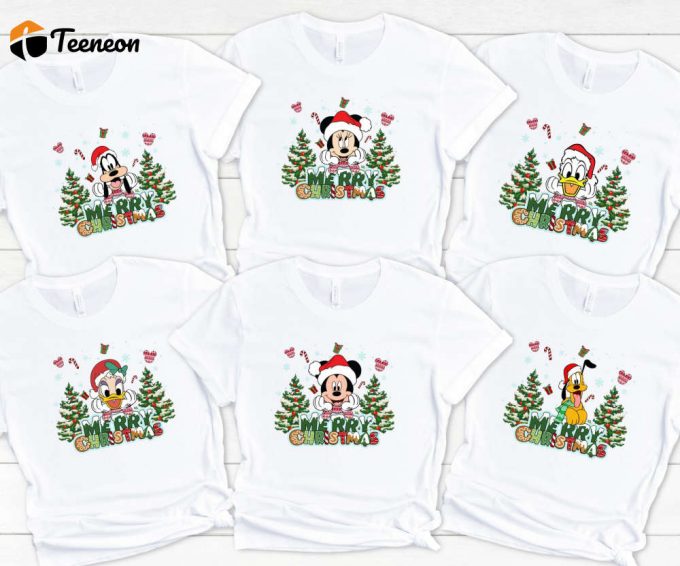 Retro Mickey &Amp;Amp; Friends Matching Christmas Tshirts - Perfect Disney Trip Shirts &Amp;Amp; Gift! 1