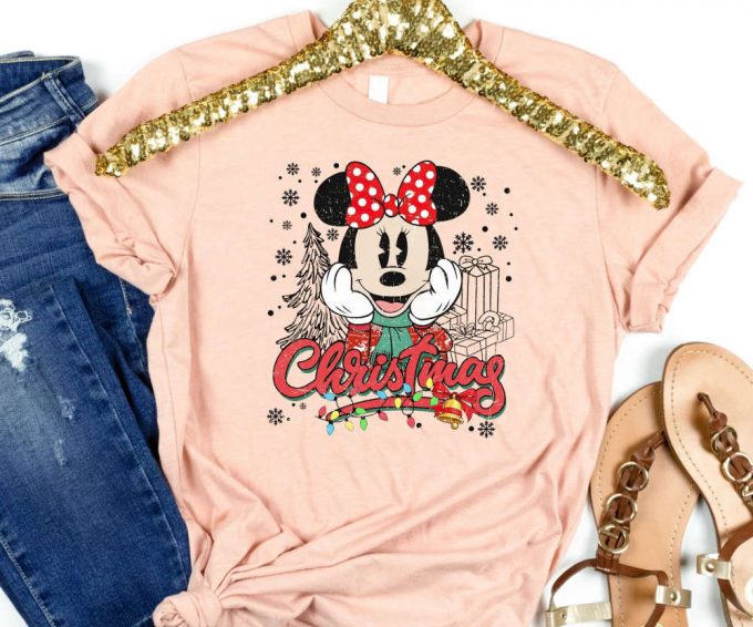 Retro Mickey &Amp; Minnie Matching Christmas Tshirts - Perfect Disney Family Trip Shirts Christmas Gift 3