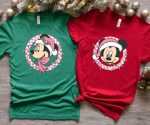 Retro Mickey & Minnie Matching Christmas TShirts – Perfect Disney Gift for Couples Disney Trip Outfits