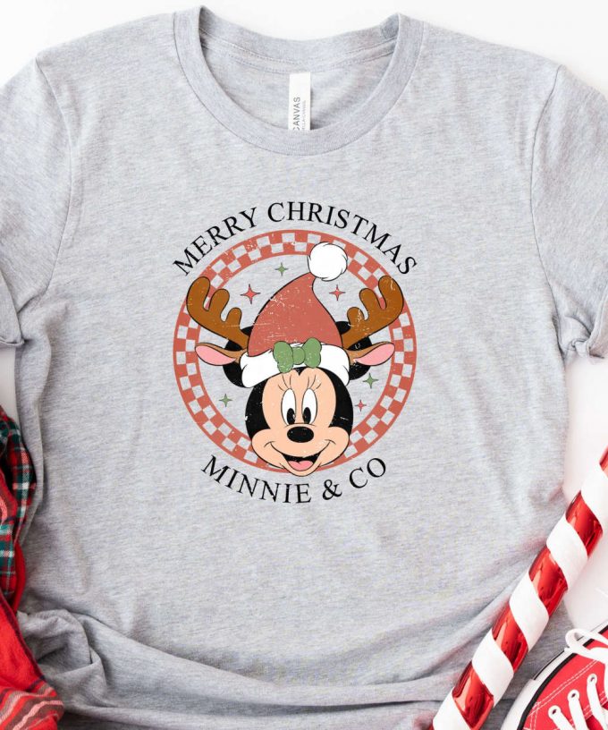Retro Mickey &Amp; Minnie Matching Christmas Tshirts - Perfect Disney World &Amp; Disneyland Tees Ideal Christmas Gift For Couples 4