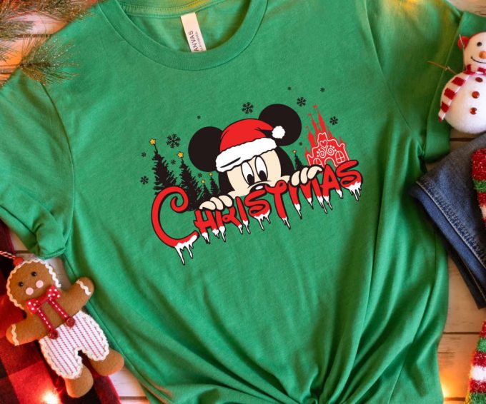 Retro Mickey Mouse Christmas Tshirt - Family Disney Trip Shirts And Holiday Gift 2