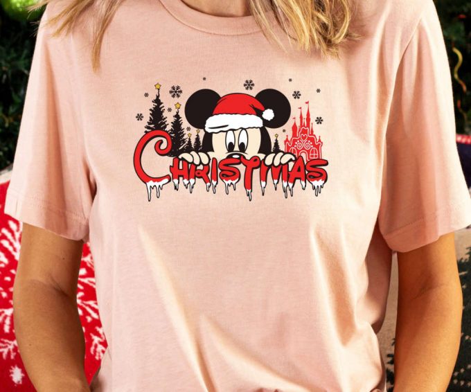 Retro Mickey Mouse Christmas Tshirt - Family Disney Trip Shirts And Holiday Gift 3