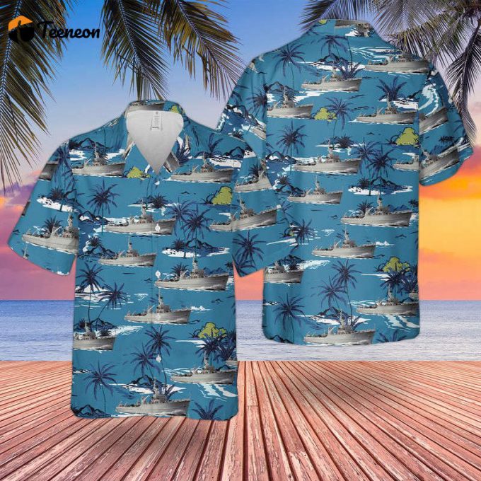 Royal Canadian Navy Bay-Class Minesweeper Hawaiian Shirt Gift For Dad Father Days 1