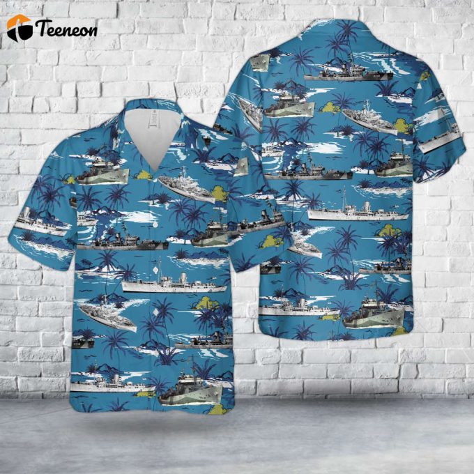 Royal Canadian Navy Flower-Class Corvettes Wwii Hawaiian Shirt Gift For Dad Father Days 1