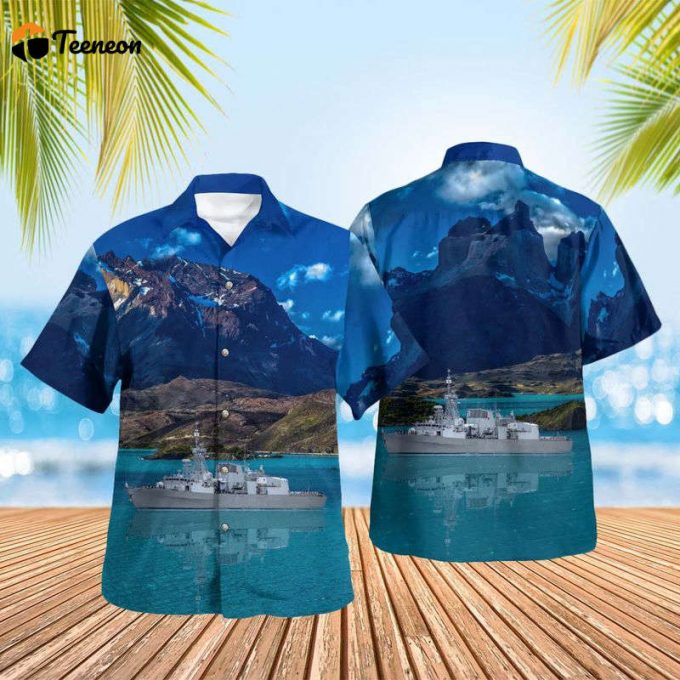 Royal Canadian Navy Hmcs Calgary Hawaiian Shirt Gift For Dad Father Days 1