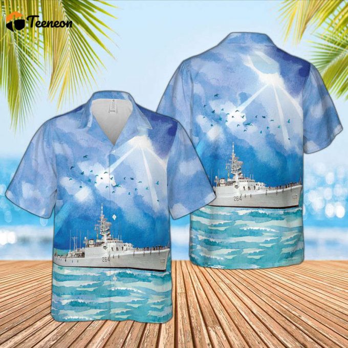 Royal Canadian Navy Hmcs Qu'Appelle (Dde 264) Hawaiian Shirt Gift For Dad Father Days 1