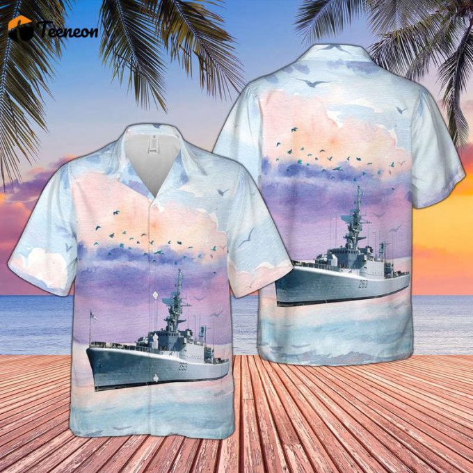 Royal Canadian Navy Hmcs Yukon (Dde 263) Hawaiian Shirt Gift For Dad Father Days 1