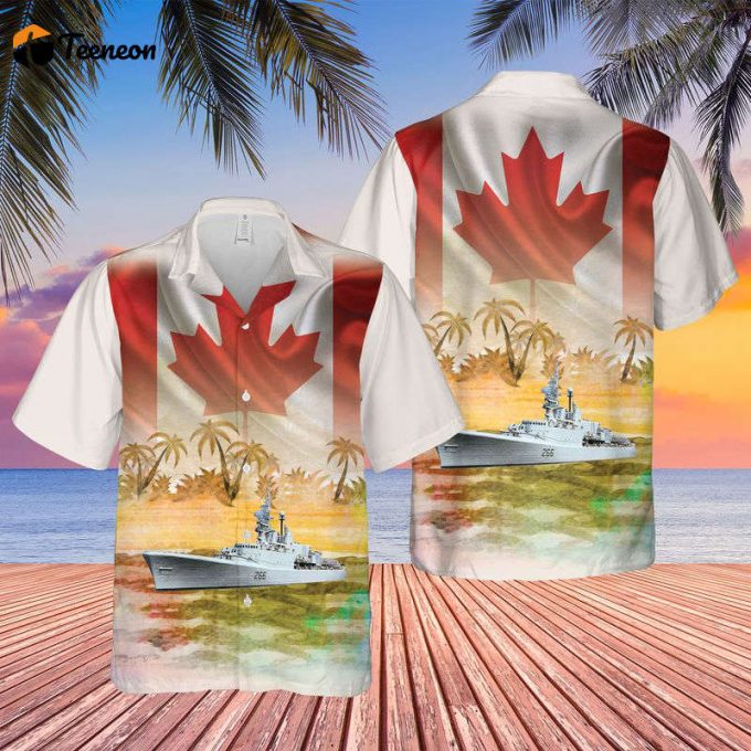 Royal Canadian Navy Rcn Hmcs Nipigon (Ddh 266) Annapolis-Class Destroyer Hawaiian Shirt Gift For Dad Father Days 1